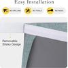 NICETOWN Grey Blackout French Door Curtain Thermal Insulated Window Cover(Skylark Blue)
