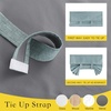 NICETOWN Grey Blackout French Door Curtain Thermal Insulated Window Cover(Skylark Blue)