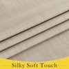 NICETOWN Grey Blackout French Door Curtain Thermal Insulated Window Cover(Taupe)