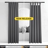 NICETOWN Grey Kitchen Blackout Short Curtain Panels for Bedroom, 45 Inch Long Thermal Insulated Grommet Top Blackout Draperies and Drapes (2 Panels, W42 x L45 -Inch, Grey)