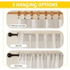 NICETOWN Sheer Linen Curtains 96 Inch Length for Bedroom Living Room 2 Panels, Ivory Rod Pocket & Back Tab Semi Sheer Drapes Privacy Semitransparent Farmhouse Window Treatment, W52 x L96(Natural)