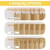 NICETOWN Sheer Linen Curtains 96 Inch Length for Bedroom Living Room 2 Panels, Ivory Rod Pocket & Back Tab Semi Sheer Drapes Privacy Semitransparent Farmhouse Window Treatment, W52 x L96(Desert Yellow)