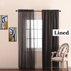 NICETOWN White Blackout Curtain Liners for Window – Noise Reducing Light Blocking Liner for 84 inch Curtains (Set of 2, Each is 27″ x 80″, Hooks Included, Greyish White)(Grey)