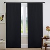 NICETOWN White Blackout Curtain Liners for Window – Noise Reducing Light Blocking Liner for 84 inch Curtains (Set of 2, Each is 27″ x 80″, Hooks Included, Greyish White)(Black)