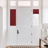 NICETOWN Grey Blackout French Door Curtain Thermal Insulated Window Cover(Burgundy Red)