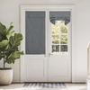 NICETOWN Grey Blackout French Door Curtain Thermal Insulated Window Cover(Dark Grey)