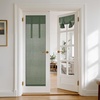 NICETOWN Grey Blackout French Door Curtain Thermal Insulated Window Cover(Forest Green)