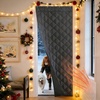 NICETOWN Grey Blackout French Door Curtain Thermal Insulated Window Cover(Gray)