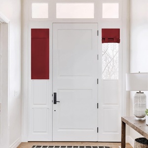 NICETOWN Grey Blackout French Door Curtain Thermal Insulated Window Cover(Burgundy Red)