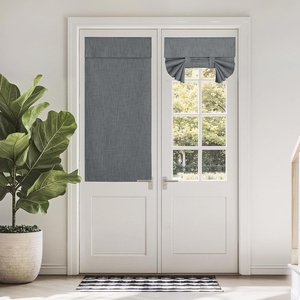 NICETOWN Grey Blackout French Door Curtain Thermal Insulated Window Cover(Dark Grey)