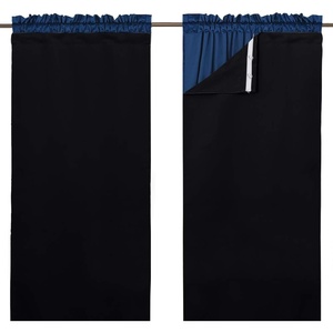 NICETOWN White Blackout Curtain Liners for Window – Noise Reducing Light Blocking Liner for 84 inch Curtains (Set of 2, Each is 27″ x 80″, Hooks Included, Greyish White)(Black)