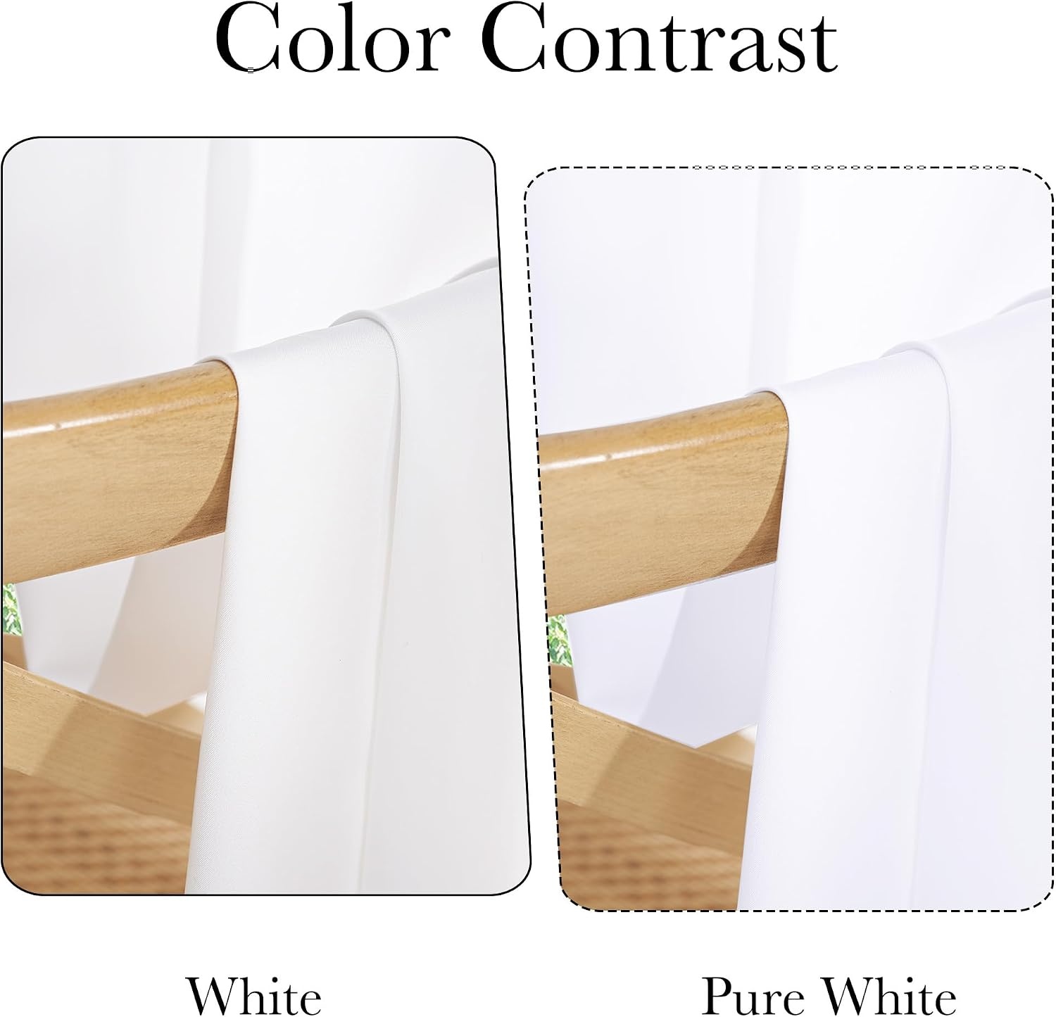 image:imageNICETOWN NonSeeThrough Sheer Curtains 84 Inches Long 2 Panels Semi SheerWhite