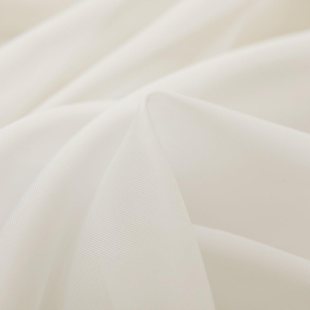 image:imageNICETOWN White Sheer Window Scarf 216 inch Extra Long 2 Panels Soft Voile Textured Bed Canopy Scarf Curtains for Event DesignsHome Decor 60 inches WideOff White