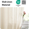 NICETOWN Linen Textured Door Curtain – White Sidelight Panel Curtain(Beige)