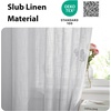 NICETOWN Linen Textured Door Curtain – White Sidelight Panel Curtain(Light Grey)