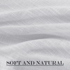 NICETOWN Linen Textured Door Curtain – White Sidelight Panel Curtain(Light Grey)