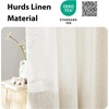 NICETOWN Linen Textured Door Curtain – White Sidelight Panel Curtain(Linen)