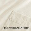 NICETOWN Linen Textured Door Curtain – White Sidelight Panel Curtain(Off White)