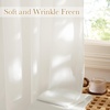 NICETOWN Non See Through White Privacy Sheer Curtains 84 inches Long(Ivory White)
