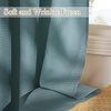NICETOWN Non See Through White Privacy Sheer Curtains 84 inches Long(Teal)