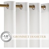 NICETOWN Non See Through White Privacy Sheer Curtains 84 inches Long(White)