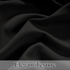 NICETOWN Non-See-Through Sheer Curtains 84 Inches Long 2 Panels Semi Sheer(Black)