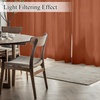 NICETOWN Non-See-Through Sheer Curtains 84 Inches Long 2 Panels Semi Sheer(Burnt Orange)