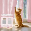 NICETOWN Non-See-Through Sheer Curtains 84 Inches Long 2 Panels Semi Sheer(Pink)