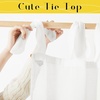 NICETOWN White Linen Curtains 84 inch Length, Tab Top Soft Semi Sheer Flax Window Treatments Privacy with Light Filtering Vertical Drapes for Bedroom/Living Room, W52 x L84, 2 Panels(Ivory)