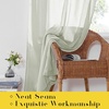 NICETOWN White Linen Curtains 84 inch Length, Tab Top Soft Semi Sheer Flax Window Treatments Privacy with Light Filtering Vertical Drapes for Bedroom/Living Room, W52 x L84, 2 Panels(Sage Green)