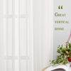 NICETOWN White Linen Curtains 84 inch Length, Tab Top Soft Semi Sheer Flax Window Treatments Privacy with Light Filtering Vertical Drapes for Bedroom/Living Room, W52 x L84, 2 Panels(Ivory-tab Top)