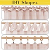 NICETOWN White Linen Curtains 84 inch Length, Tab Top Soft Semi Sheer Flax Window Treatments Privacy with Light Filtering Vertical Drapes for Bedroom/Living Room, W52 x L84, 2 Panels(Blush Pink)