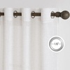 NICETOWN White Sheer Curtains for Windows 84 Inch Length, 52″ W, 2 Panels(Linen)