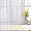 NICETOWN White Sheer Curtains for Windows 84 Inch Length, 52″ W, 2 Panels(White)