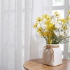 NICETOWN White Sheer Curtains for Windows 84 Inch Length, 52″ W, 2 Panels(White)