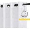NICETOWN White Sheer Curtains for Windows 84 Inch Length, 52″ W, 2 Panels(White)