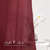 NICETOWN White Sheer Window Scarf 216 inch Extra Long 2 Panels, Soft Voile Textured Bed Canopy Scarf Curtains for Event Designs/Home Decor, 60 inches Wide,(Haute Red)