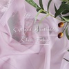 NICETOWN White Sheer Window Scarf 216 inch Extra Long 2 Panels, Soft Voile Textured Bed Canopy Scarf Curtains for Event Designs/Home Decor, 60 inches Wide,(Ombre Demure Mauve)