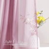 NICETOWN White Sheer Window Scarf 216 inch Extra Long 2 Panels, Soft Voile Textured Bed Canopy Scarf Curtains for Event Designs/Home Decor, 60 inches Wide,(Mauve)