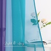 NICETOWN White Sheer Window Scarf 216 inch Extra Long 2 Panels, Soft Voile Textured Bed Canopy Scarf Curtains for Event Designs/Home Decor, 60 inches Wide,(Ombre Lilac & Turquoise)