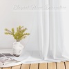 NICETOWN White Sheer Window Scarf 216 inch Extra Long 2 Panels, Soft Voile Textured Bed Canopy Scarf Curtains for Event Designs/Home Decor, 60 inches Wide,(Light Gray)