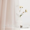 NICETOWN White Sheer Window Scarf 216 inch Extra Long 2 Panels, Soft Voile Textured Bed Canopy Scarf Curtains for Event Designs/Home Decor, 60 inches Wide,(Taupe)