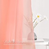 NICETOWN White Sheer Window Scarf 216 inch Extra Long 2 Panels, Soft Voile Textured Bed Canopy Scarf Curtains for Event Designs/Home Decor, 60 inches Wide,(Coral)