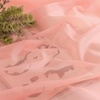 NICETOWN White Sheer Window Scarf 216 inch Extra Long 2 Panels, Soft Voile Textured Bed Canopy Scarf Curtains for Event Designs/Home Decor, 60 inches Wide,(Coral)