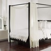 NICETOWN White Sheer Window Scarf 216 inch Extra Long 2 Panels, Soft Voile Textured Bed Canopy Scarf Curtains for Event Designs/Home Decor, 60 inches Wide,(Off White)