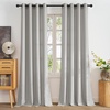 NICETOWN Non See Through White Privacy Sheer Curtains 84 inches Long(Silver Grey)