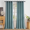 NICETOWN Non See Through White Privacy Sheer Curtains 84 inches Long(Teal)