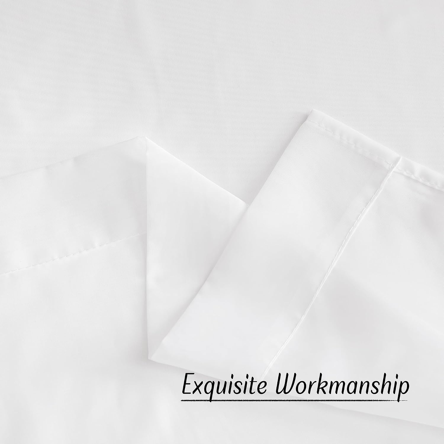 image:imageNICETOWN Bright White Sheer Long Curtains 96 Inch Long 2 Panels W54 x L96Ivory