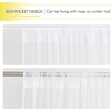 NICETOWN 2 Panels Outdoor Mosquito Netting for Patio Waterproof, Extra Wide 118″ Airy Mesh Net Outdoor Sheer Curtains Privacy, Rod Pocket DIY Adjustable Length & Width for Sunroom, W118 x L98, White(White)