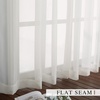 NICETOWN Bright White Sheer Long Curtains 96 Inch Long, 2 Panels, W54 x L96(Beige)